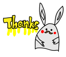 FUNNY rabbit (NO.1) sticker #12625928