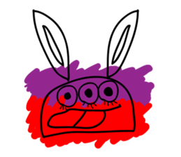 FUNNY rabbit (NO.1) sticker #12625931