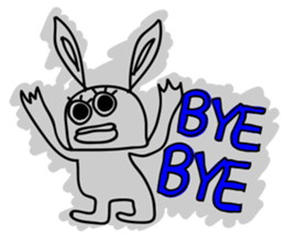 FUNNY rabbit (NO.1) sticker #12625933