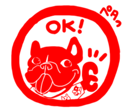 French bulldog family16 sticker #12625943