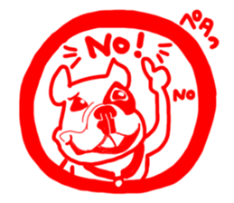 French bulldog family16 sticker #12625944