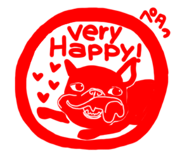 French bulldog family16 sticker #12625952