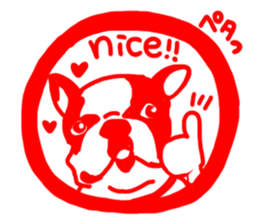 French bulldog family16 sticker #12625960