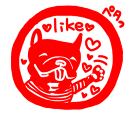 French bulldog family16 sticker #12625962