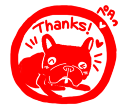 French bulldog family16 sticker #12625970