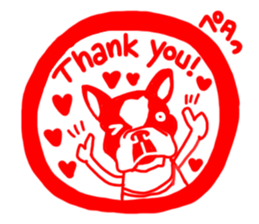 French bulldog family16 sticker #12625971