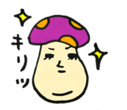 Colorful mushroom Sticker sticker #12626375