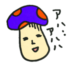 Colorful mushroom Sticker sticker #12626385