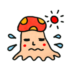 Colorful mushroom Sticker sticker #12626399