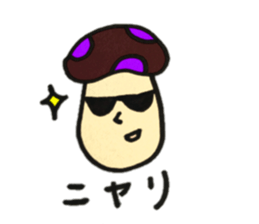 Colorful mushroom Sticker sticker #12626401