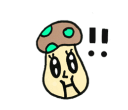 Colorful mushroom Sticker sticker #12626404
