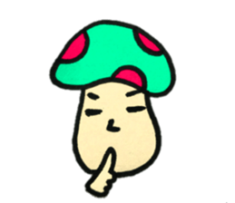 Colorful mushroom Sticker sticker #12626405