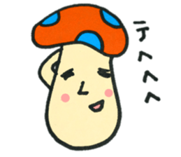 Colorful mushroom Sticker sticker #12626413
