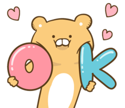 The bear which graduated from lovely L sticker #12627093