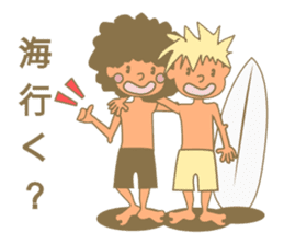 Surfing Surfing Mokumoku sticker #12627940