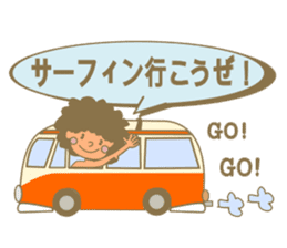 Surfing Surfing Mokumoku sticker #12627941