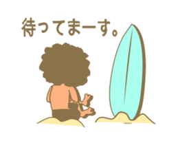 Surfing Surfing Mokumoku sticker #12627948