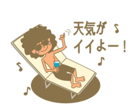 Surfing Surfing Mokumoku sticker #12627949