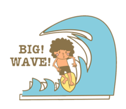 Surfing Surfing Mokumoku sticker #12627964