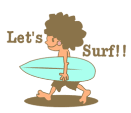Surfing Surfing Mokumoku sticker #12627970