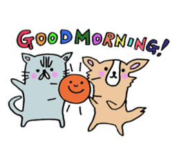 sora and pudding of the good friend pair sticker #12628015