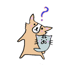 sora and pudding of the good friend pair sticker #12628024