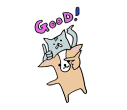 sora and pudding of the good friend pair sticker #12628030