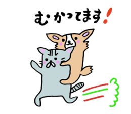 sora and pudding of the good friend pair sticker #12628036