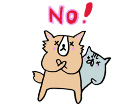 sora and pudding of the good friend pair sticker #12628049