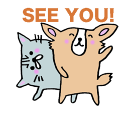 sora and pudding of the good friend pair sticker #12628053
