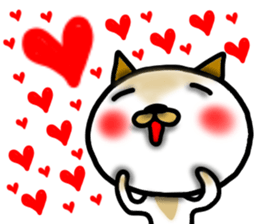 Calico cat dumpling sticker #12628331