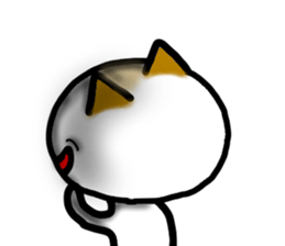 Calico cat dumpling sticker #12628334