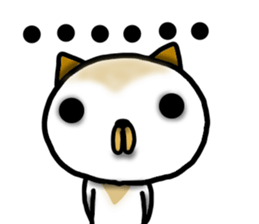 Calico cat dumpling sticker #12628338