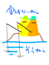 Rocky shore fishing Girella sticker #12628984