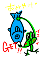 Rocky shore fishing Girella sticker #12628997