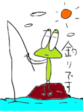 Rocky shore fishing Girella sticker #12629003