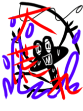 Rocky shore fishing Girella sticker #12629009