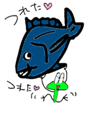 Rocky shore fishing Girella sticker #12629013