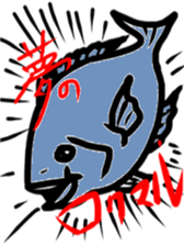 Rocky shore fishing Girella sticker #12629014