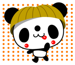 Mr. panda of a bobbed hair head sticker #12629307