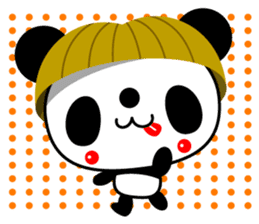 Mr. panda of a bobbed hair head sticker #12629307