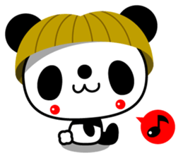 Mr. panda of a bobbed hair head sticker #12629324