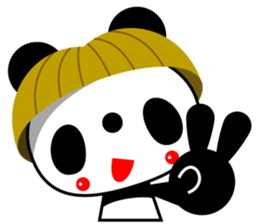 Mr. panda of a bobbed hair head sticker #12629328