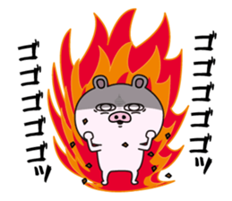 Pig laugh sticker #12629356