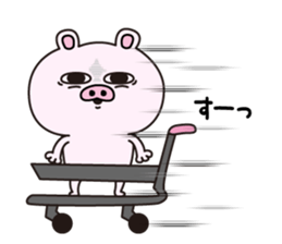 Pig laugh sticker #12629371