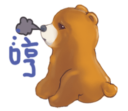 bear cute daily sticker #12629794