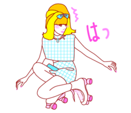 Fashionista Lady-60S style sticker #12630058