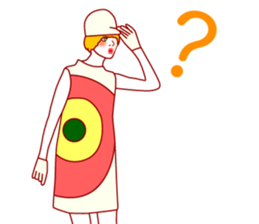 Fashionista Lady-60S style sticker #12630063