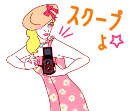 Fashionista Lady-60S style sticker #12630065