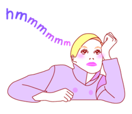 Fashionista Lady-60S style sticker #12630080